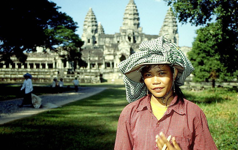 © Martina Miethig, Kambodscha, Angkor Wat, Frau